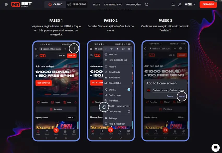 Como baixar o N1Bet app e apostar usando o celular