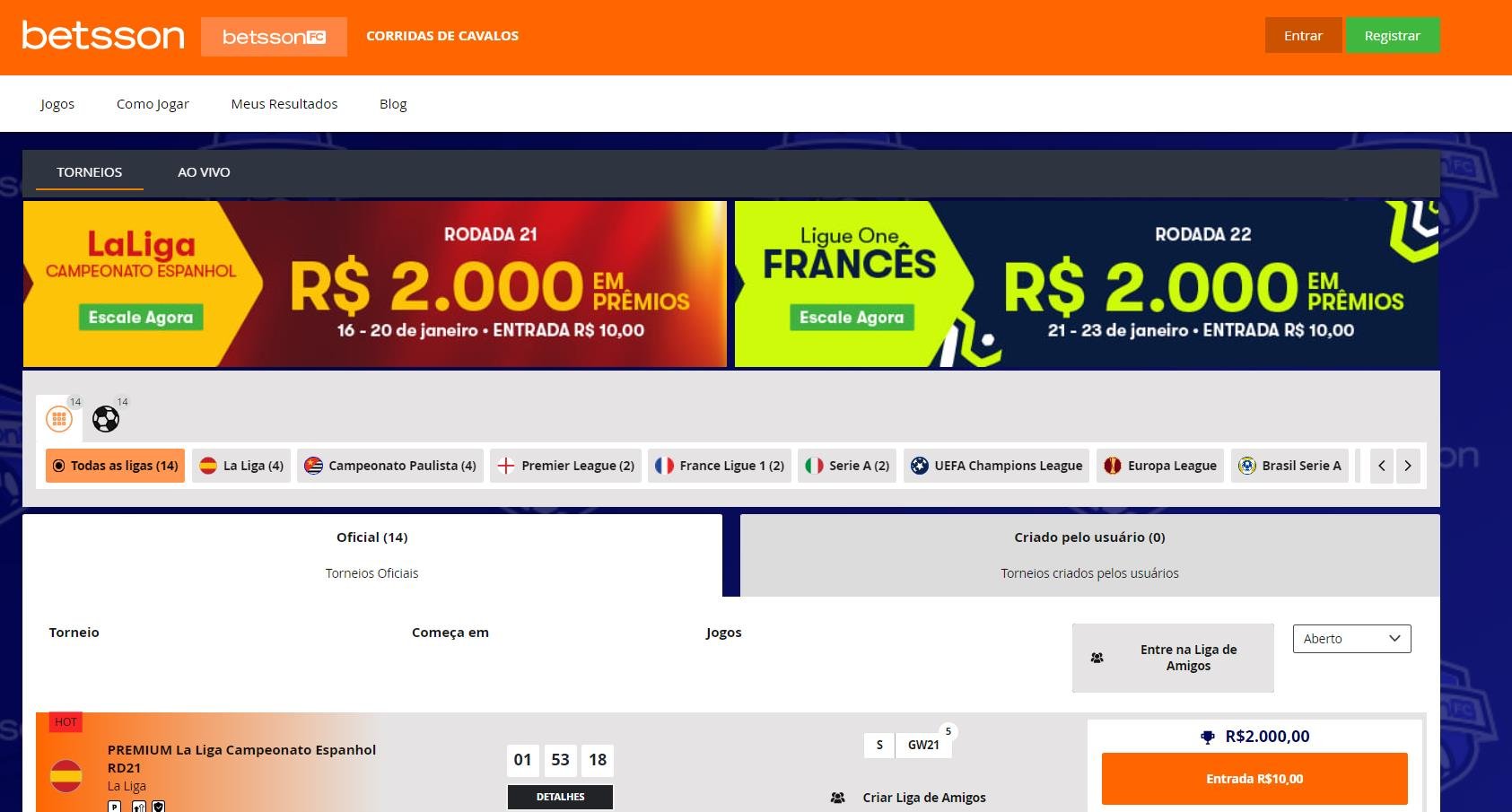 Betsson oferece Milhares de Reais nos Grandes Jogos