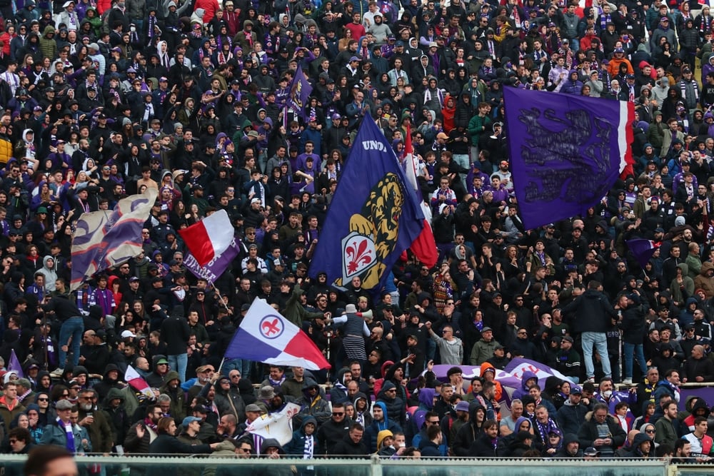 Florence,,Italy,3nd,April,2022:,Fiorentina,Fans,During,The,Italian