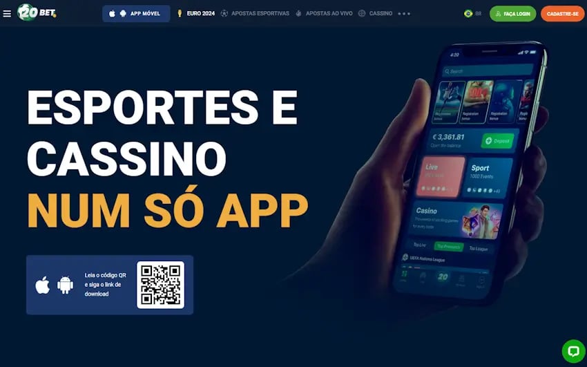 Como baixar o app móvel da 20Bet no celular 1