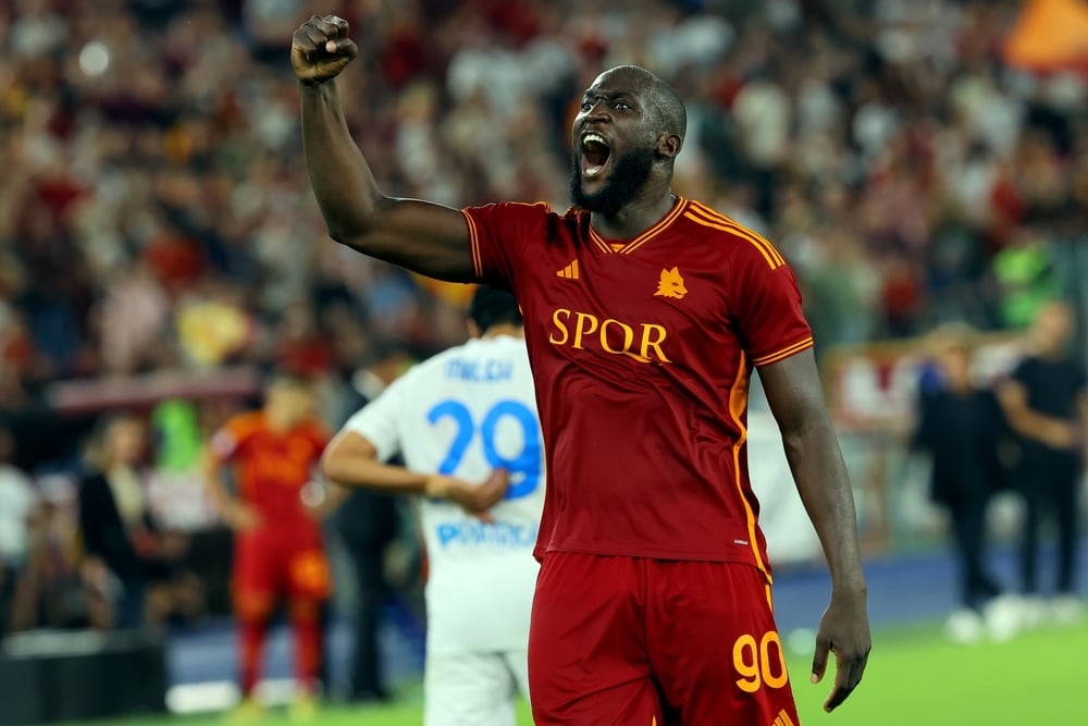 Rome,,Italy,17.09.2023:,Romelu,Lukaku,Of,Roma,Score,The,First