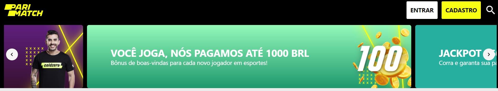 PariMatch entra forte com Bônus de 1000 reais na Casa de Apostas