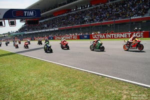 MUGELLO ITALY JUNE 3 Moto GP start TIM MotoGP of Italy at Mugello circuit on June 3 of a previous championship