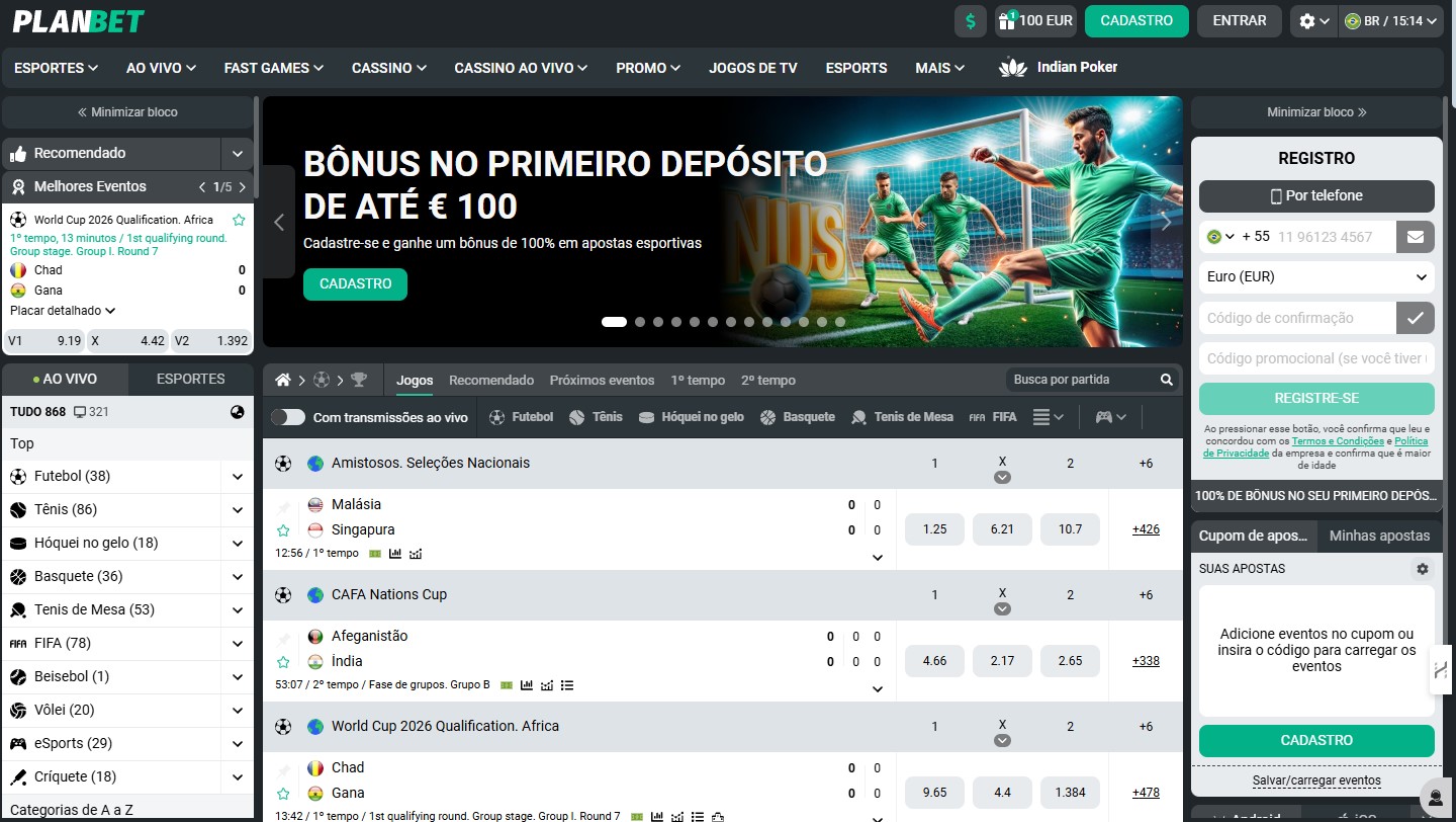 BR Planbet Bookmaker Review Home