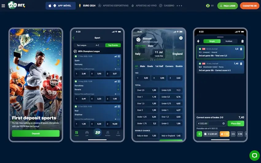 Como baixar o app móvel da 20Bet no celular