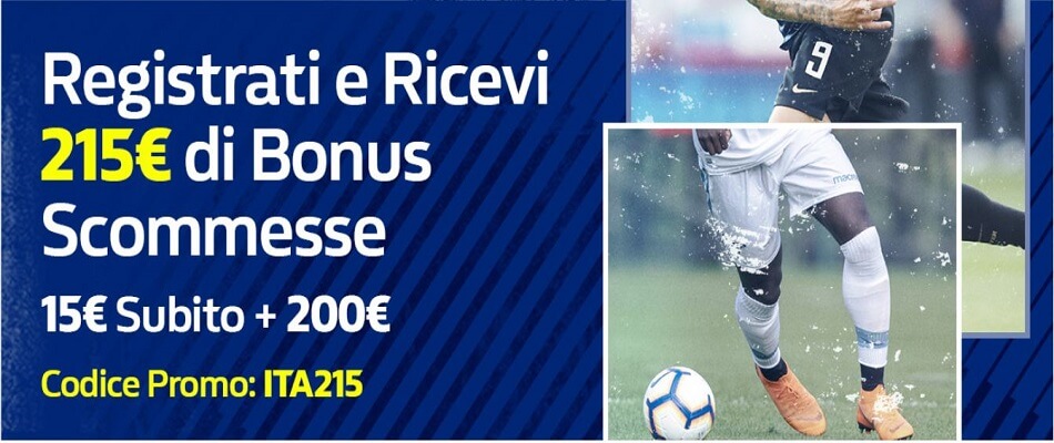 William Hill offre un Bonus di benvenuto di 215€