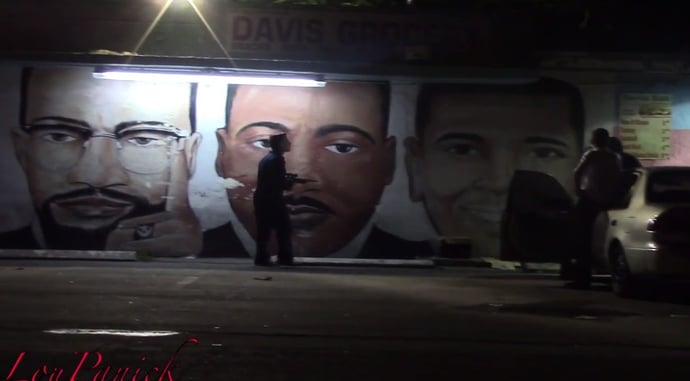 Michael Myers Gunman Prank; This guy may scare the wrong person one day