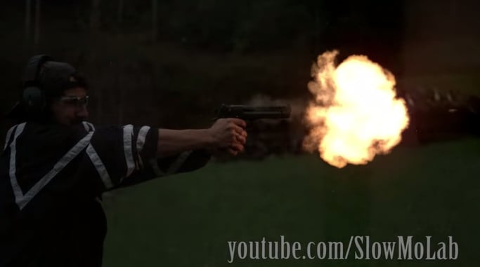 [VIDEO] Possibly The Most Awesome Slow-Motion Video Of Shooting Things