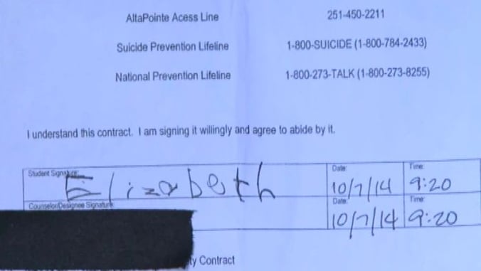 5-Year-Old Draws Something That Resembles Gun, Forced By School To Sign Suicide Contract
