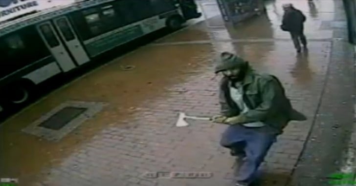 [WHY I CARRY] Caught On Camera; NYPD Officer Attacked With Hatchet, Suspect Shot Dead