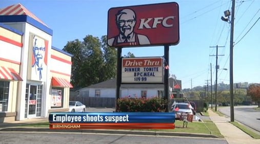 [CCW IN ACTION] KFC Employee Opens Fire On Armed Robbers After Being Shot