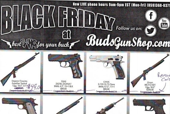 BudsGunShop.com Black Friday Ad Leak, Possibly The Best Deals Ever
