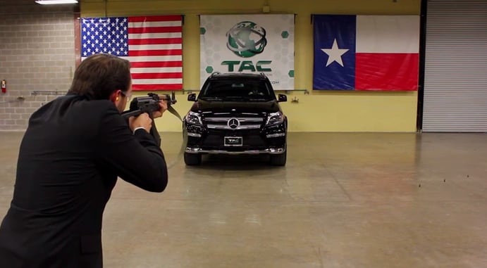 [VIDEO] Man Gets In Vehicle, Other Man Shoots AK-47 At Windshield To Demonstrate Durability