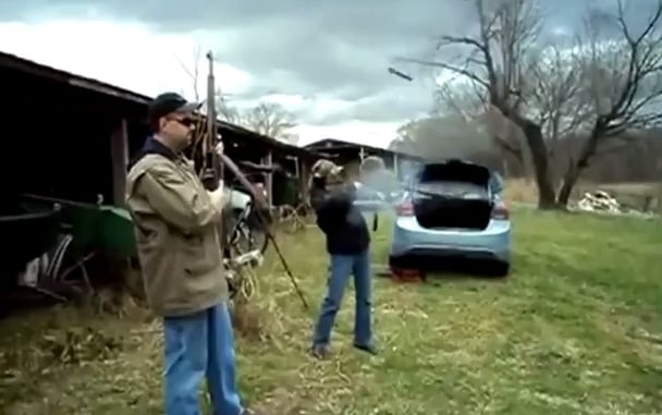 [VIDEO] The Dangers Of A Squib Load: Rifle Explodes In Girls Hands