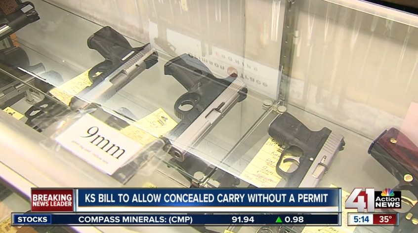 Kansas Residents Could Soon Carry Concealed Without The Need For A Permit