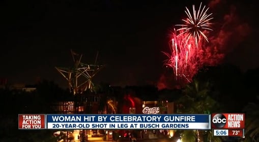 [VIDEO] Woman Hit By Falling Bullet On New Years Eve In FL