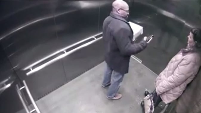 CAUGHT ON CAMERA: Off-Duty Cop Negligently Shoots Himself In The Stomach On Elevator