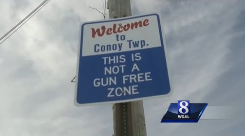 PA Township Puts Up “Not A Gun Free Zone” Signs