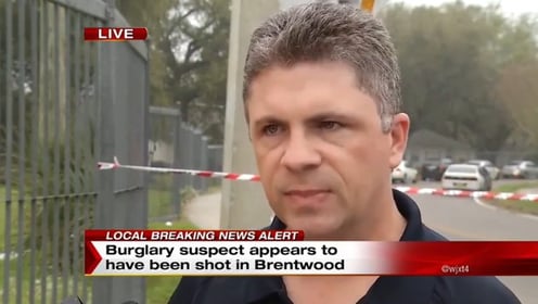 Gunfight: Police and Homeowner vs Burglars