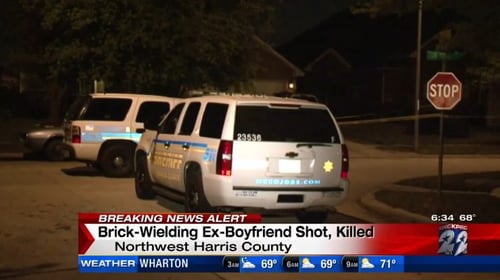 Ex-Boyfriend Attacks With Brick, New Boyfriend Defends With Gun