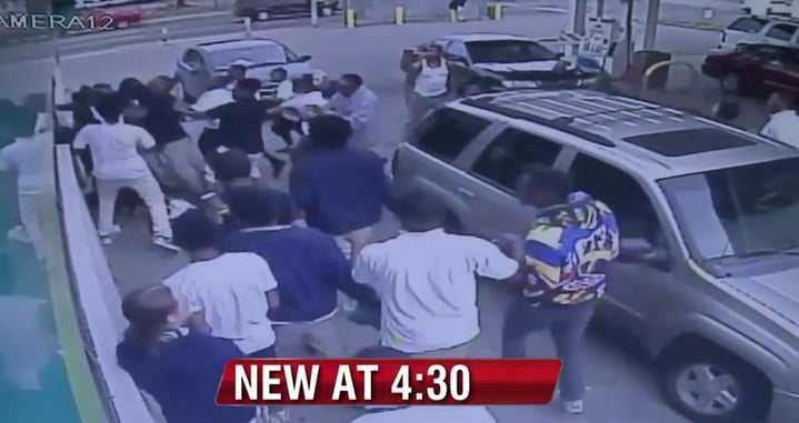 [VIDEO] Gun In Car Doesn’t Help Man Being Attacked By Mob Of Teens At Gas Station