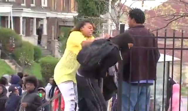 Mother Gives Her Son A Beatdown On Live TV After Finding Out He Was Participating In Baltimore Riots