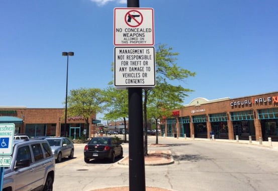 “No Concealed Weapons” Sign Is Just Dumb, Especially When Coupled With The Sign Below It