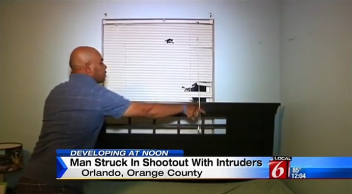 Homeowner Engages Intruders In Shootout In Orlando, Bullets Head Next Door