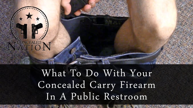 [VIDEO] What To Do With Your Concealed Carry Firearm In A Public Restroom