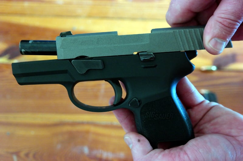 Sig Sauer P250 Slide-lock upper receiver