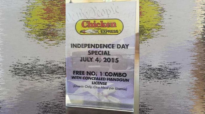 Free Chicken For Concealed Carriers On July 4th