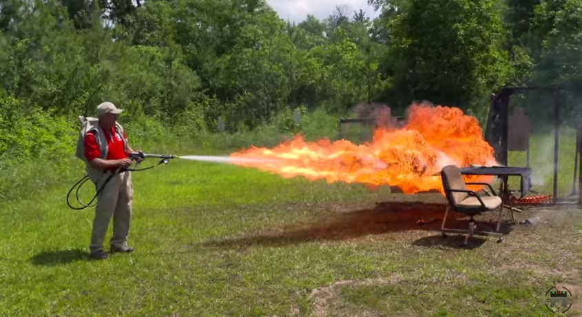 Concealed Carry Flame Thrower + Slow Motion Camera = Yesssssss