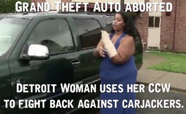 Detroit Woman Saves Herself From Carjackers
