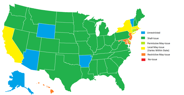 Concealed Carry Breakdown: Where “May Issue” Is Essentially “No Permit”