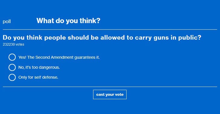MSNBC POLL: Should People Be Allowed To Carry Firearms In Public? The People Have Spoken…