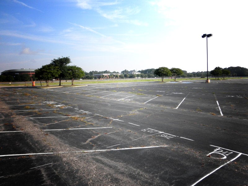 empty parking lot