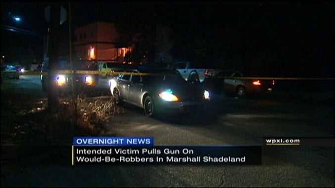 Two Robbers Jump A Man – One Gets Shot In The Throat