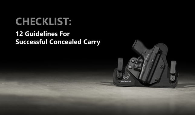 CHECKLIST: 12 Guidelines For Successful Concealed Carry