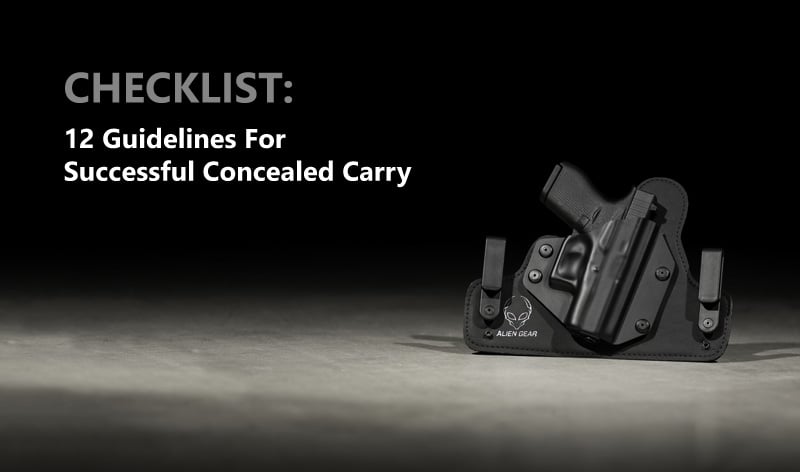 CHECKLIST: 12 Guidelines For Successful Concealed Carry