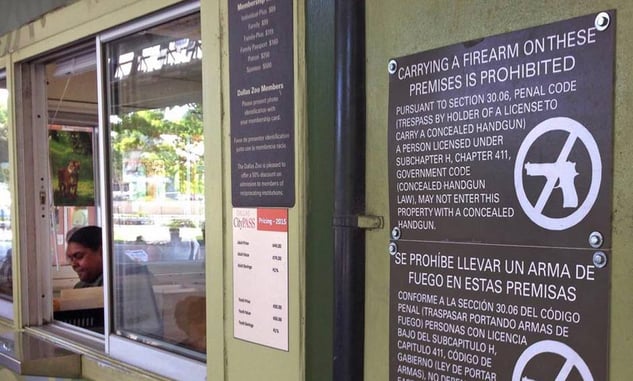 Don’t Like The Rules? Change Them — Texans Take To Legislature Over Cities’ “No Guns” Signs