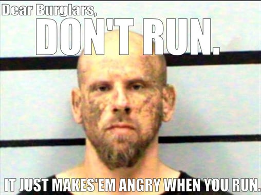 That’s Teamwork!  Burglar Escapes Homeowner, Then Police — But Doesn’t Escape A Fast Thinking Neighbor