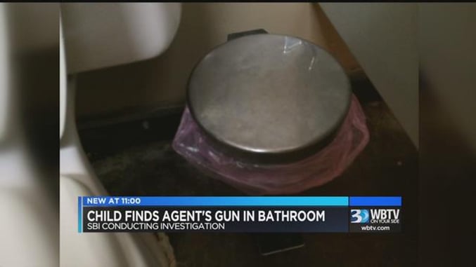 Parenting WIN — Young Girl Discovers SBI Agent’s Pistol In The Bathroom, Notifies Parents Immediately
