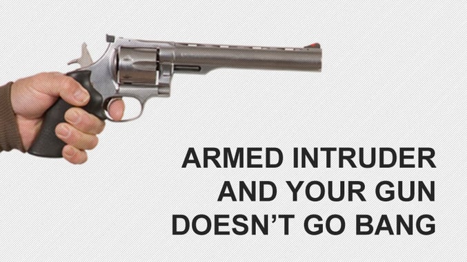 Got Faulty Ammo? Man Pulls Trigger On Trespasser With Gun, But No Boom. What’s Your Backup Plan?