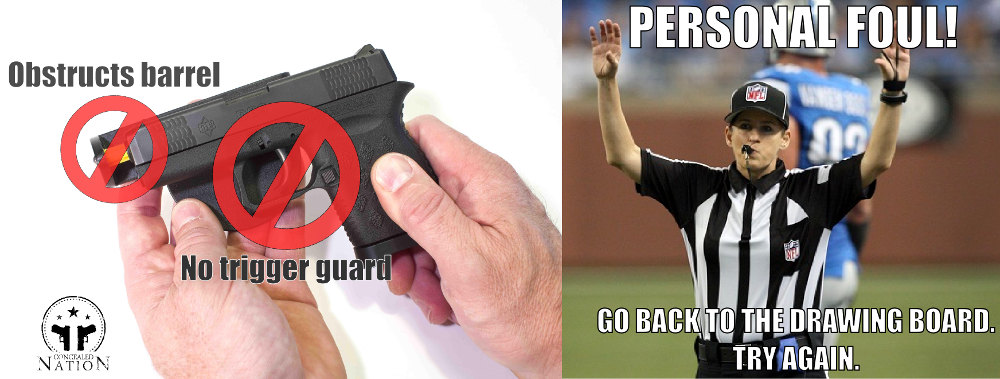 obstructs-barrel-no-trigger-guard-personal-foul-meme