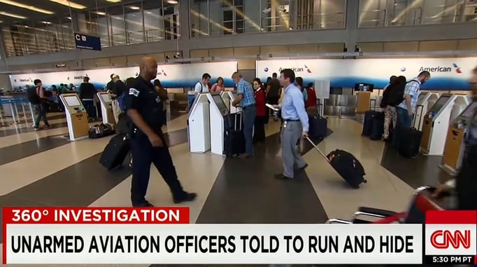 Sworn Law Enforcement Officers Unarmed And Trained To Run And Hide In The Event Of Active Shooter At Chicago Airports