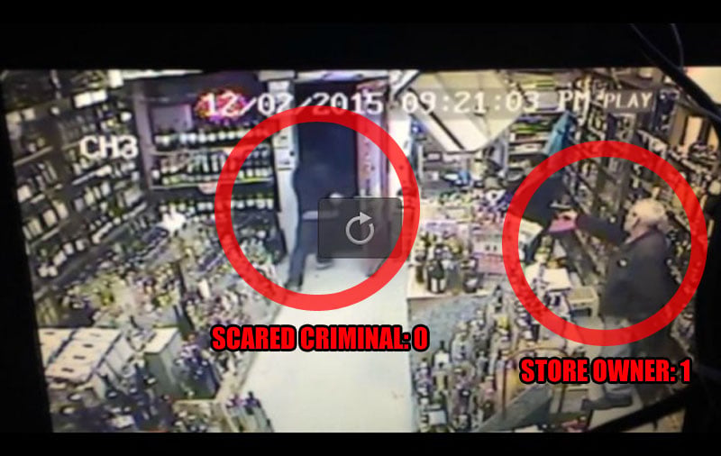 Liquor Store Owner Saves Wife From Armed Robber, One-Handed