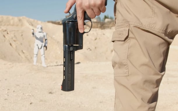 [VIDEO] Andrew Blows Up A Stormtrooper With A Big Gun In Celebration Of Star Wars