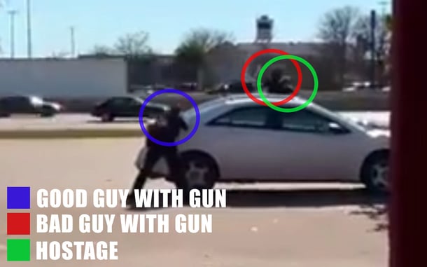 *WARNING: GRAPHIC* Armed Hostage Taker Taken Out With Precision Head Shot