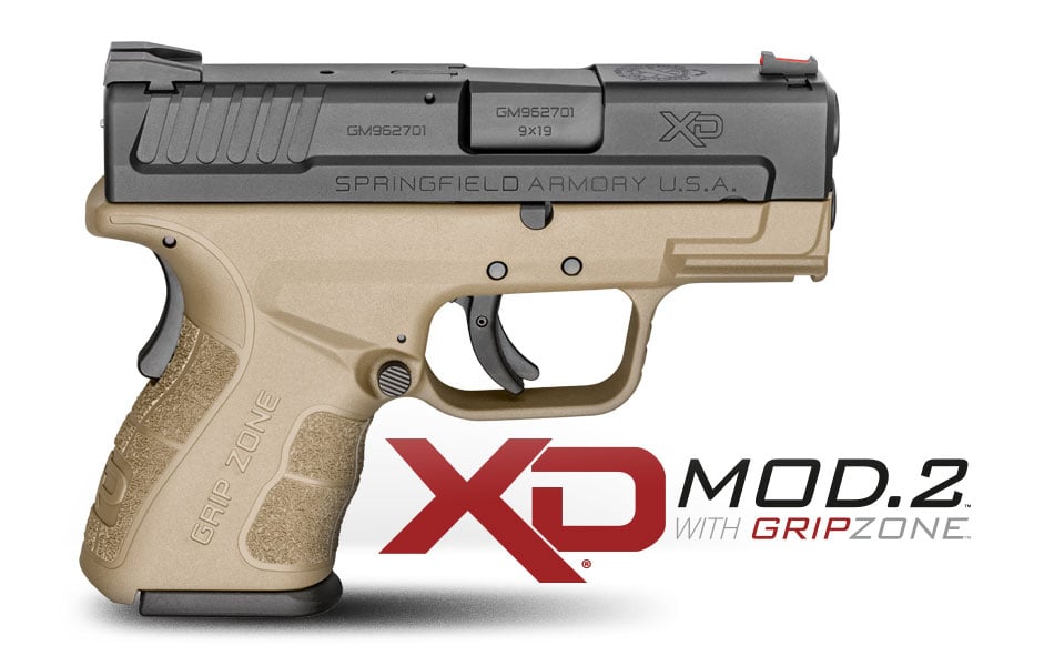 New From Springfield Armory: Three New XD® Mod.2 Sub-compact Pistols In Flat Dark Earth