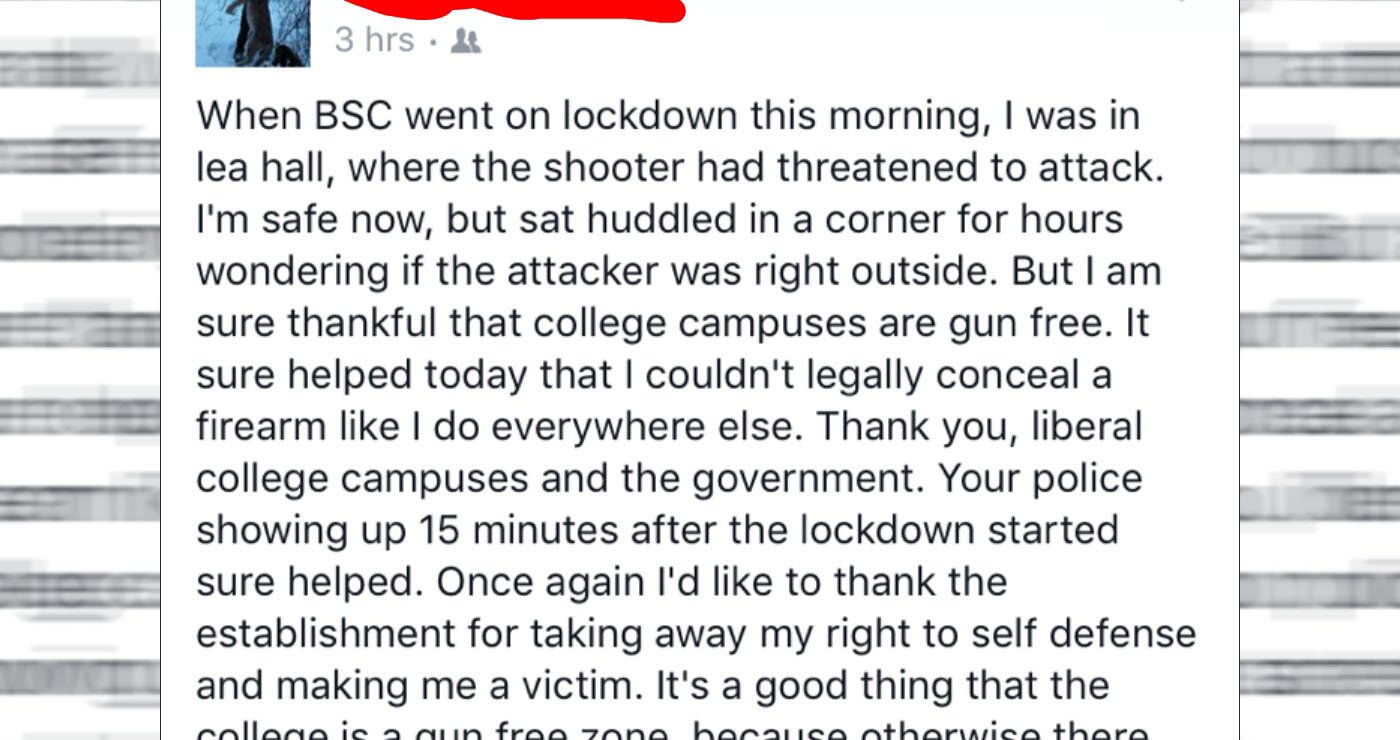 Student In Fear Of His Life Had No Other Option But To Hide On Campus